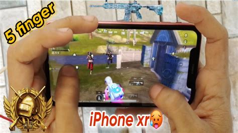 Best 5finger Setting Iphone Xr Full Handcam Iphone Xr Pubg Test🔥