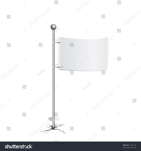 White Flag Vector - 77544178 : Shutterstock