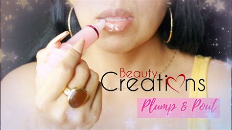 Plump Pout Lip Gloss Voluminizador De Beauty Creations Youtube