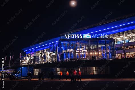 Gelsenkirchen, North Rhine-Westphalia, Germany - October 2021: Night ...