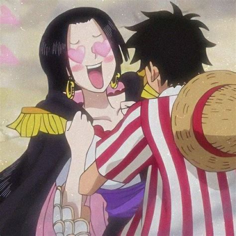 One Piece Boa Hancock And Luffy ♡ Desenhos De Casais Anime Anime Luffy