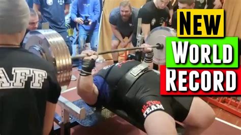 New Raw Powerlifting World Record Total Youtube