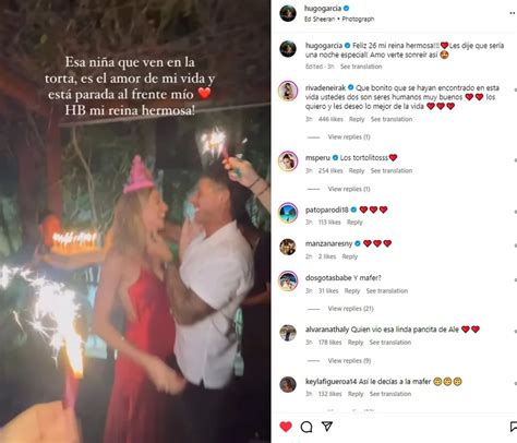 Hugo García Sorprende A Alessia Rovegno Por Su Cumpleaños Con Tierno Detalle “gracias Por Ser