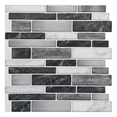 Art3dwallpanels Brick 12 In X 12 In Vinyl Peel And Stick Backsplash