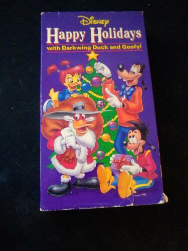 Disney Happy Holidays With Darkwing Duck And Goofy Vhs Goof Troop 1993