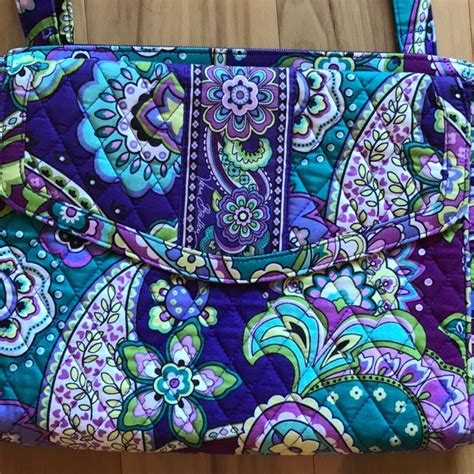 Vera Bradley Purple Paisley Computer Case Bag Nwot - Gem