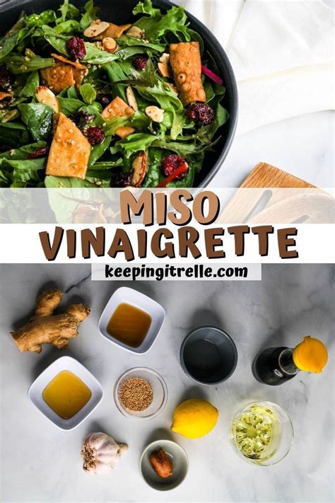 Quick And Easy Miso Vinaigrette Recipe Homemade Salads Vinaigrette