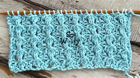 How To Knit The Bubble Rib Stitch Rows Only