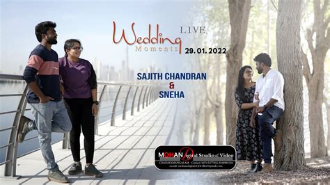 Wedding Live Sajith Chandran Sneha Youtube