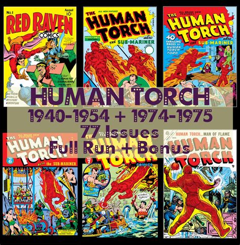 Human Torch Comics, Digital Comics Collection - Etsy