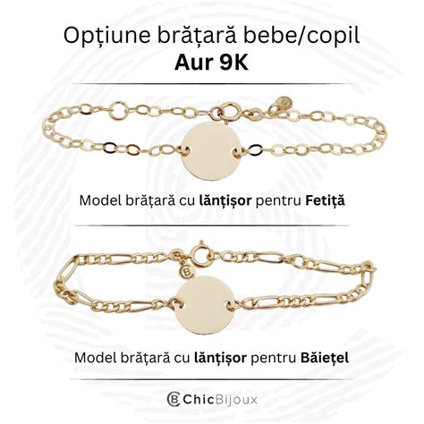 Bratara Personalizata Cu Nume Forma Soricel Aur Galben K Cu