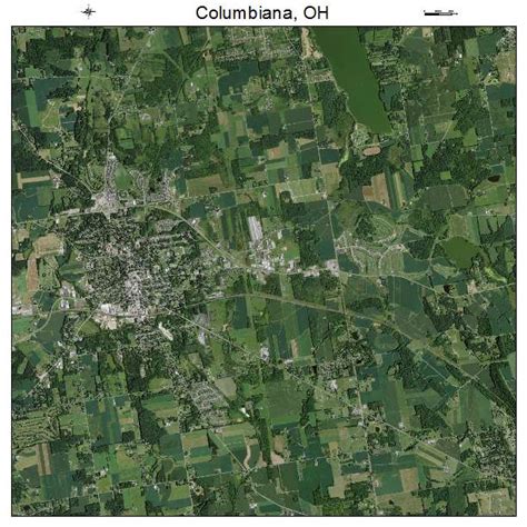 Aerial Photography Map of Columbiana, OH Ohio