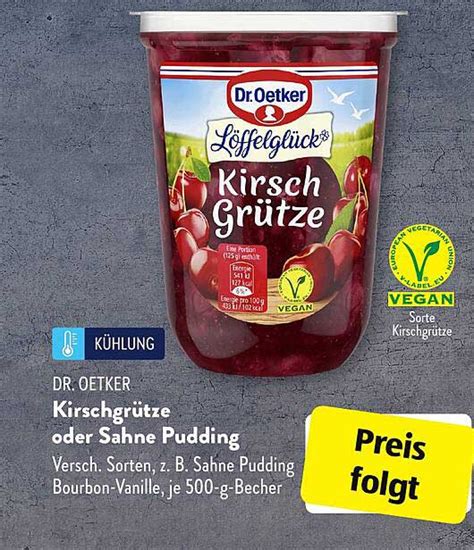 Dr Oetker Kirschgr Tze Oder Sahne Pudding Angebot Bei Aldi S D