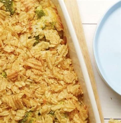 This Casserole With A Potato Chip Topping Packs A Punch — And Uses Up All Your Leftovers