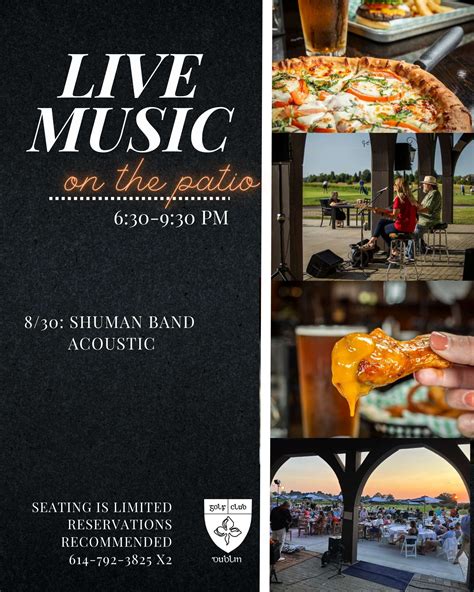 Live Music on the Patio by Shuman Band Acoustic - Golf Club of Dublin