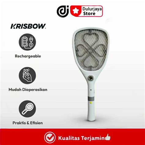 Jual Ace Krisbow Raket Nyamuk Rechargeable Dengan Soket Pengusir