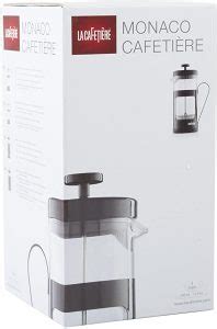 La Cafetiere Monaco X 1 Lt Acero Inoxidable Negro Delitalia