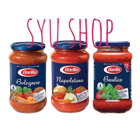 Jual Barilla Pasta Spaghetti Sauce Bolognese Basilico Napoletana Gr