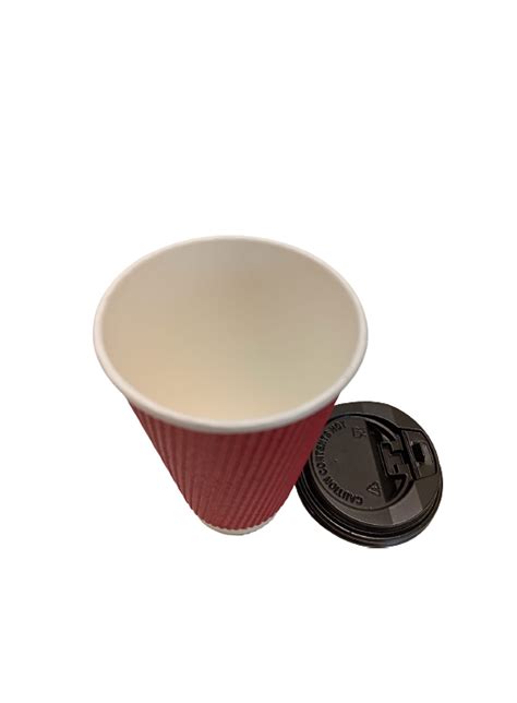 Premium Ripple Wall Coffee Cup Without Lid A1 Supplies