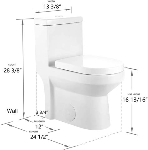 DeerValley DV-1F52812 Modern Small One-Piece Toilet, Compact Bathroom Tiny Mini Commode Water ...