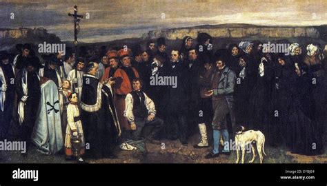 Gustave Courbet A Burial at Ornans Stock Photo - Alamy