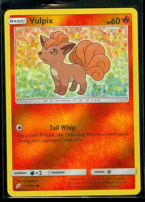 Vulpix Reverse Holo 15 Prices Pokemon Team Up Pokemon Cards