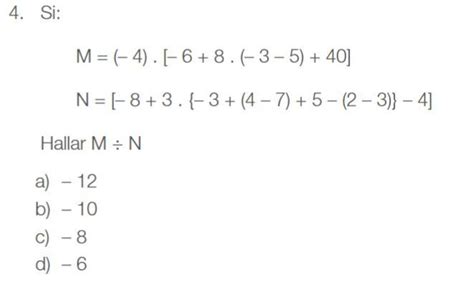 Si M 4 [ 6 8 3 5 40] N [ 8 3 { 3 4 7 5 2 3 } 4