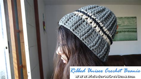 Ravelry Ribbed Unisex Crochet Beanie Pattern By Meladoras Creations