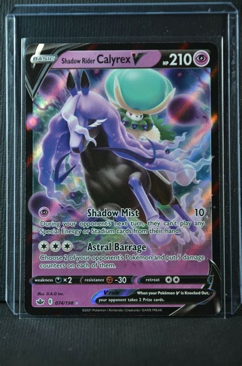 Pokemon Chilling Reign Shadow Rider Calyrex V Ultra Rare Values