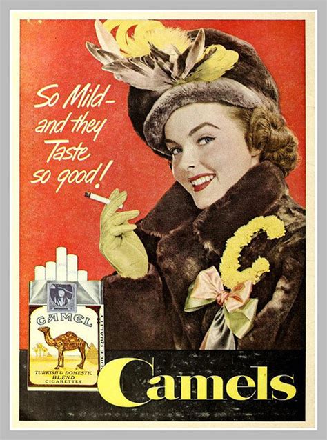 Vintage Camel Cigarettes Reproduction Framing Print Vintage Advertising ...