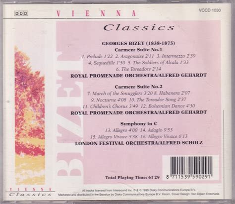 Carmen Suites Nos 1 And 2 Symphony In C Georges Bizet Royal