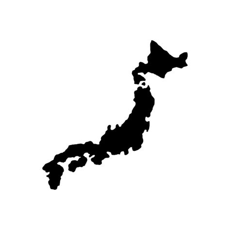 Japan Map Vector Icon 13932698 Vector Art At Vecteezy