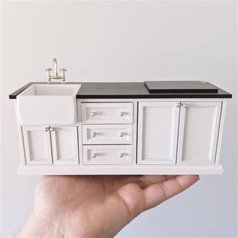 Miniature Kitchen Cabinet Scale Stand Alone Modern Kitchen For