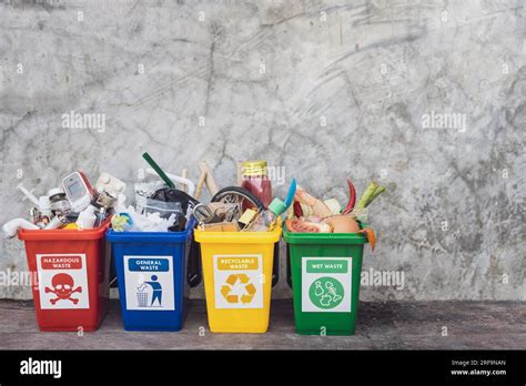 El Concepto De Clasificación De Residuos Para El Reciclaje Recogida De