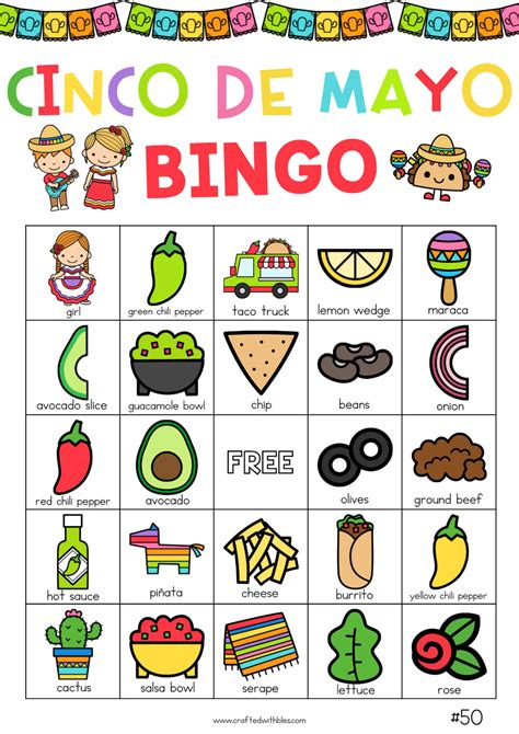 Cinco De Mayo Find The Guest Bingo Game Printable Icebreaker Party Ac