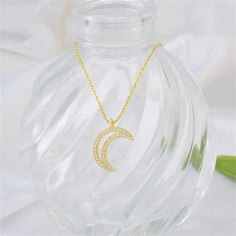 2023 Jewelry Women Fashion Moon Pendant Necklace 925 Sterling Silver