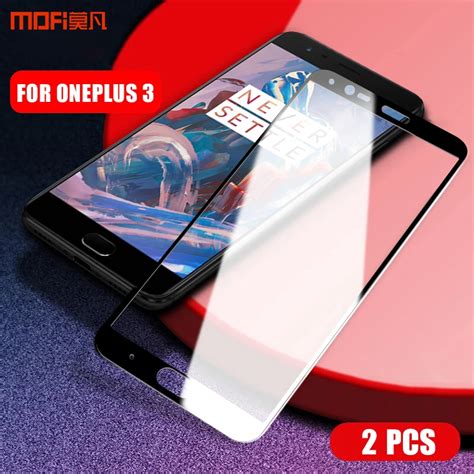 2pcs Oneplus 3t Tempered Glass Mofi Full Cover Screen Protector For