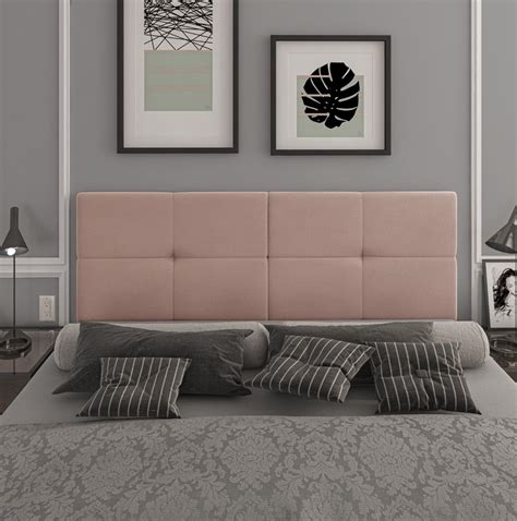 Cabeceira Bruna Para Cama Casal Box Estofada Suede Rose