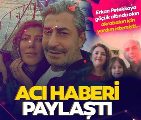 Oyuncu Erkan Petekkayanın eşi Didem Petekkaya acı haberi böyle