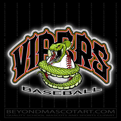 Vipers Baseball Team Art | Vector Format | AI EPS JPG PNG