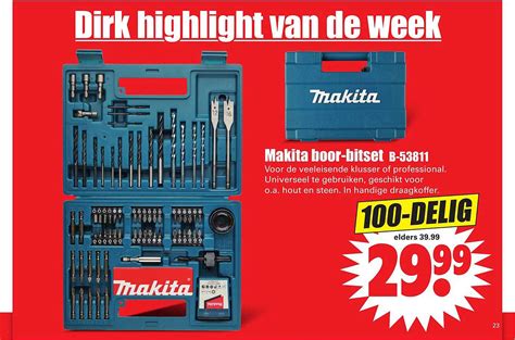 Makita Boor Bitset B 53811 Aanbieding Bij Dirk 1Folders Nl