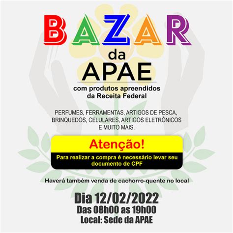 12 02 2022 Bazar e venda de cachorro quente APAE Calendário de