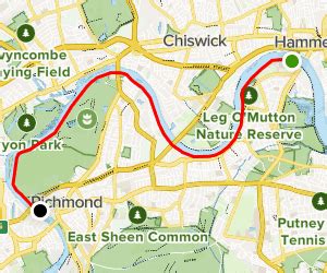 Thames Path National Trail Hammersmith Bridge To Richmond Bridge