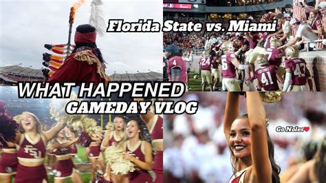 Florida State Vs Miami Gameday Vlog This Is Fsu Football Youtube