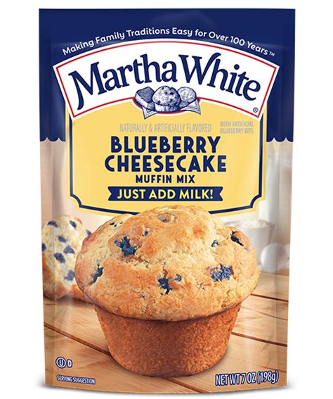 Blueberry Cheesecake Flavored Muffin Mix Martha White®