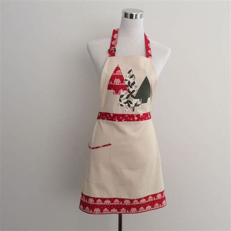 Christmas Apron Womens Apron Festive Apron Christmas Etsy