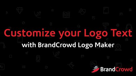 Customizing Text On Brandcrowd Logo Maker Youtube