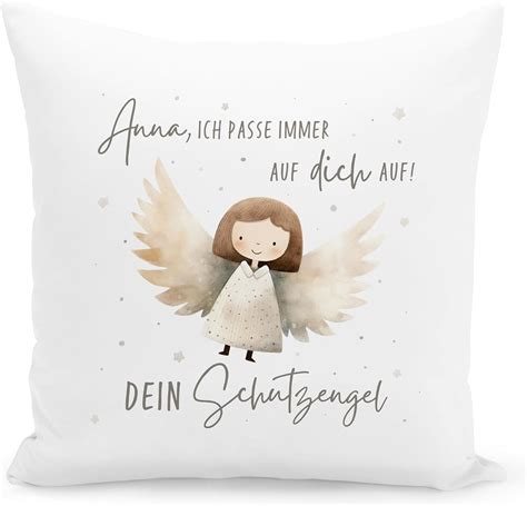 Del M Unique Personal Schutzengel Kissen Personalisiertes