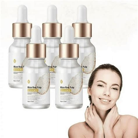 15ml 5 White Rice Serum For Face Rice Row Pulp Essence White Rice