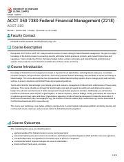 Acct Federal Financial Management Acct Fall Pdf